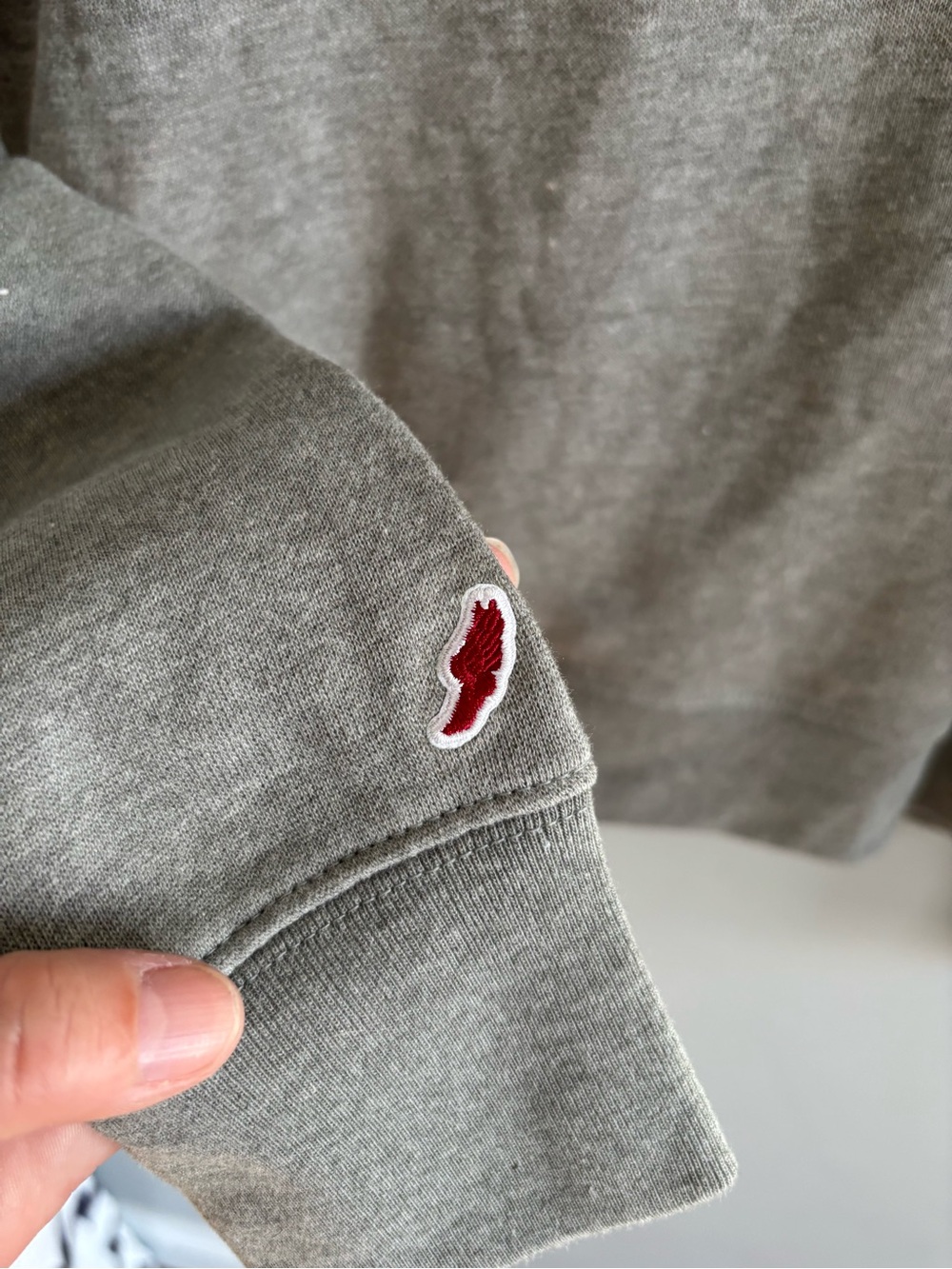 League Gray Quarter-Zip Pullover Sweatshirt - Sheldrick Wildlife Trust - Medium - Picture 6 of 9